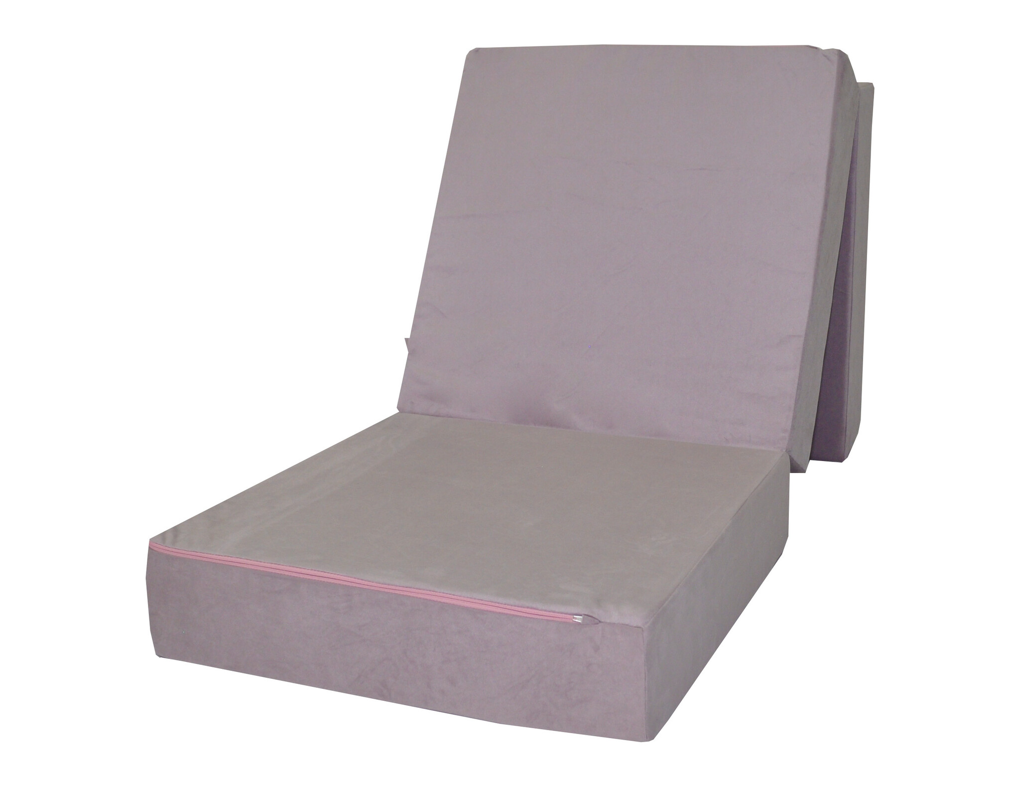 Opvouwbaar matras - logeermatras - 195x65x15 cm - lila