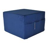 Opvouwbaar matras - logeermatras - 195x65x15 cm - marineblauw