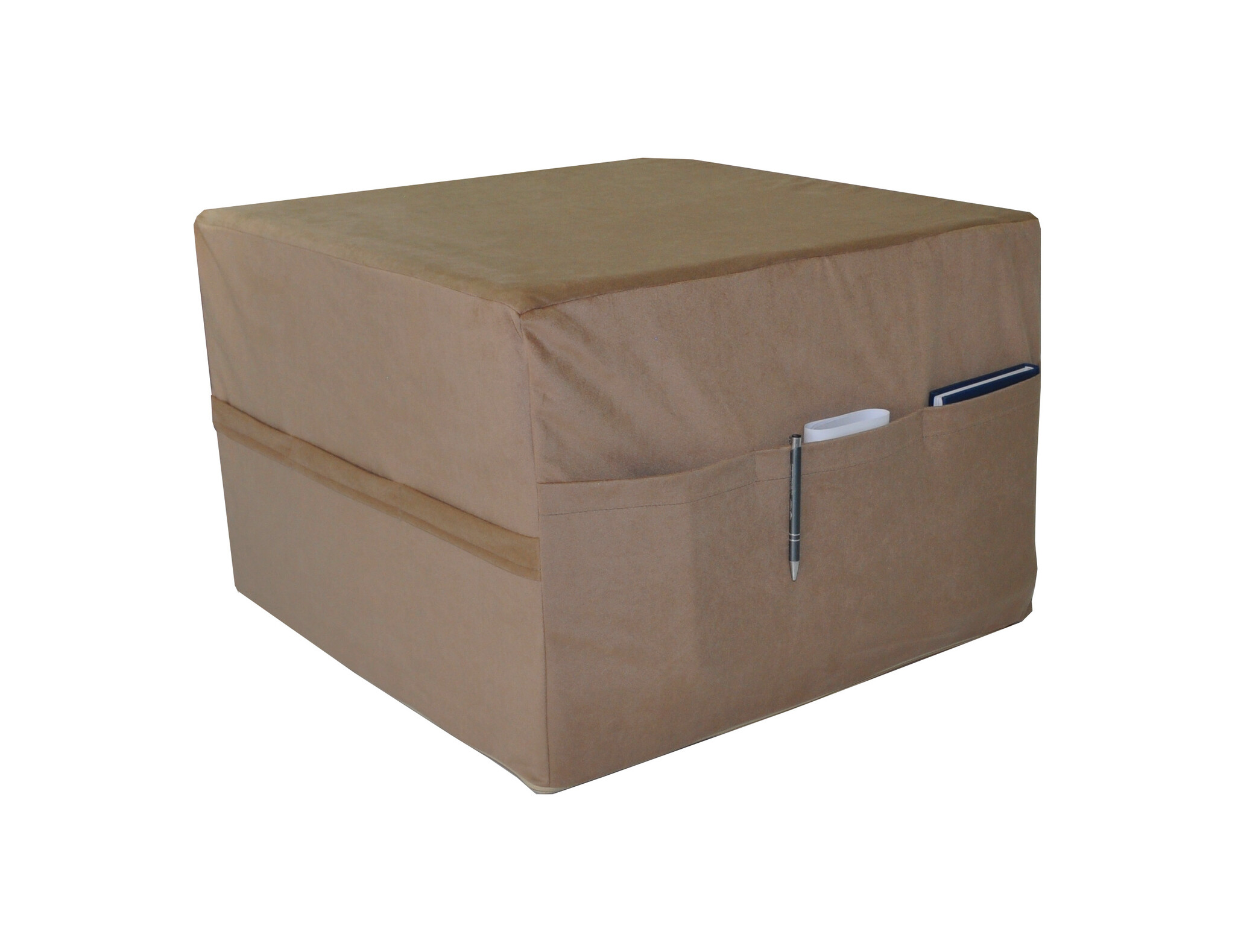 Opvouwbaar matras - logeermatras - 195x65x15 cm - cappuccino