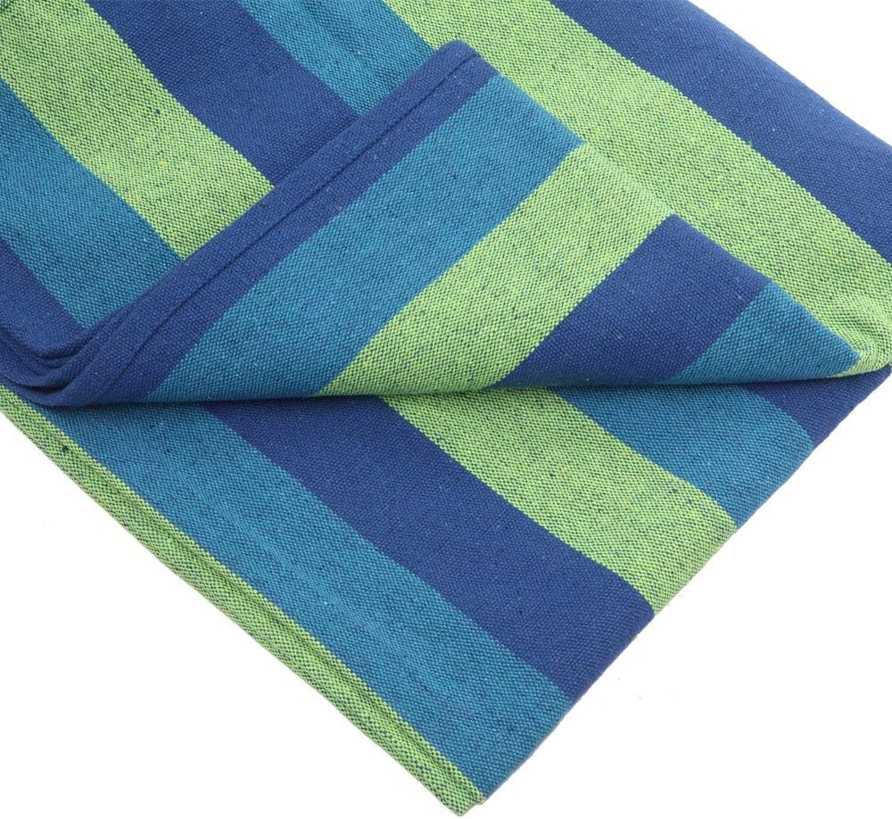 Hangmat - 2 persoons - 220x150 cm - blauw groen