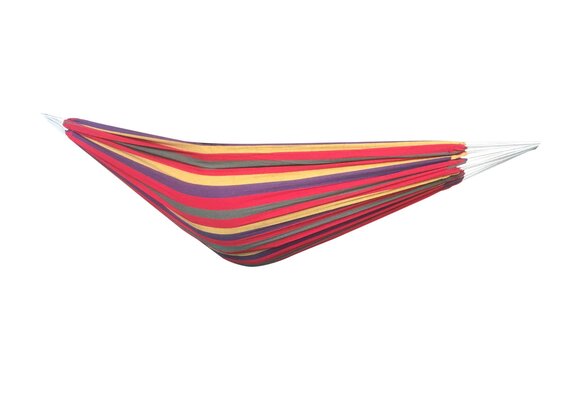 Hangmat - 200x150 cm - polyester/katoen - rood