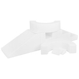 Foam blokken - met hoepel en glijbaan - 7 delig - wit