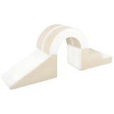 Foam blokken - met hoepel en glijbaan - 7 delig - beige