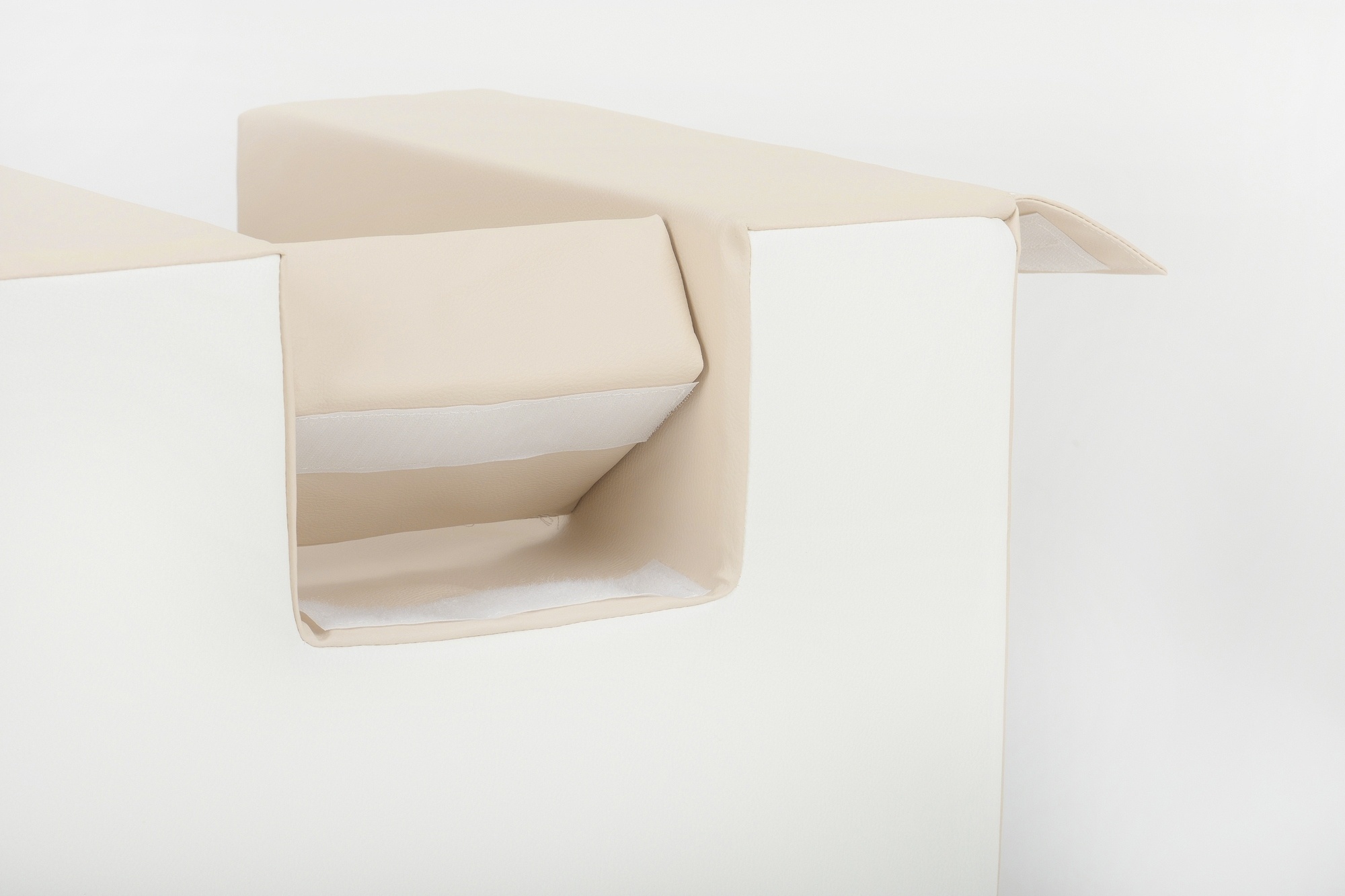 Foam blokken - met hoepel en glijbaan - 7 delig - beige