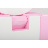 Foam blokken - met hoepel en glijbaan - 7 delig - roze