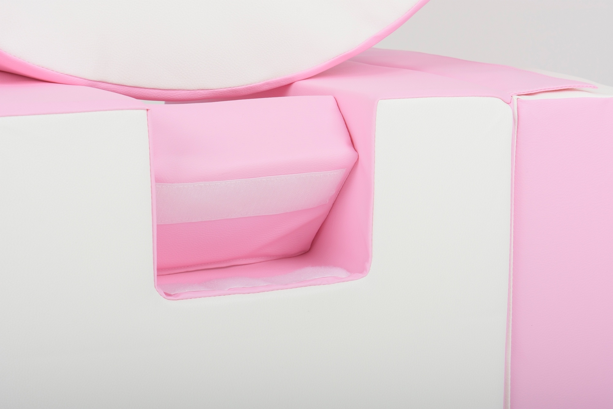 Foam blokken - met hoepel en glijbaan - 7 delig - roze