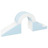 Foam blokken - met hoepel en glijbaan - 7 delig - blauw