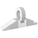 Foam blokken - met hoepel en glijbaan - 7 delig - grijs