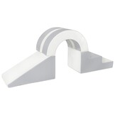 Foam blokken - met hoepel en glijbaan - 7 delig - grijs