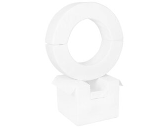 Foam blokken - hoepel - Ø 78 cm - 3 delig - wit