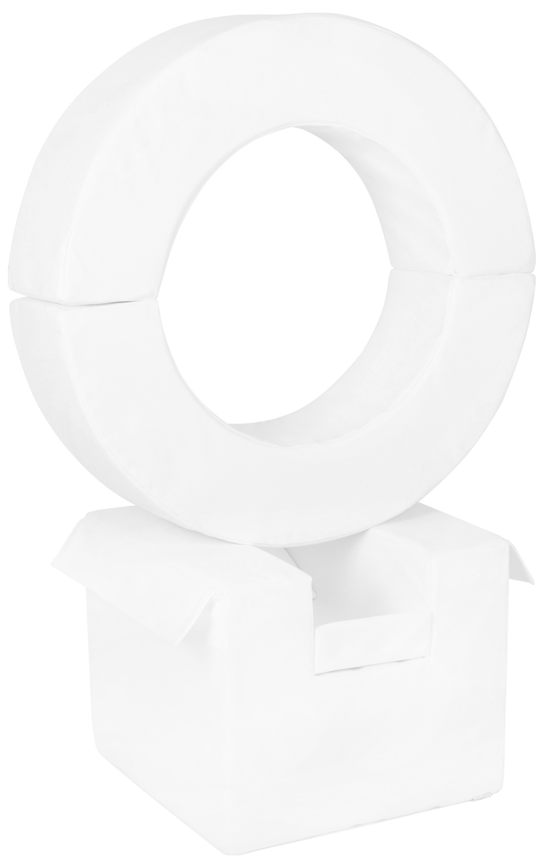 Foam blokken - hoepel - Ø 78 cm - 3 delig - wit