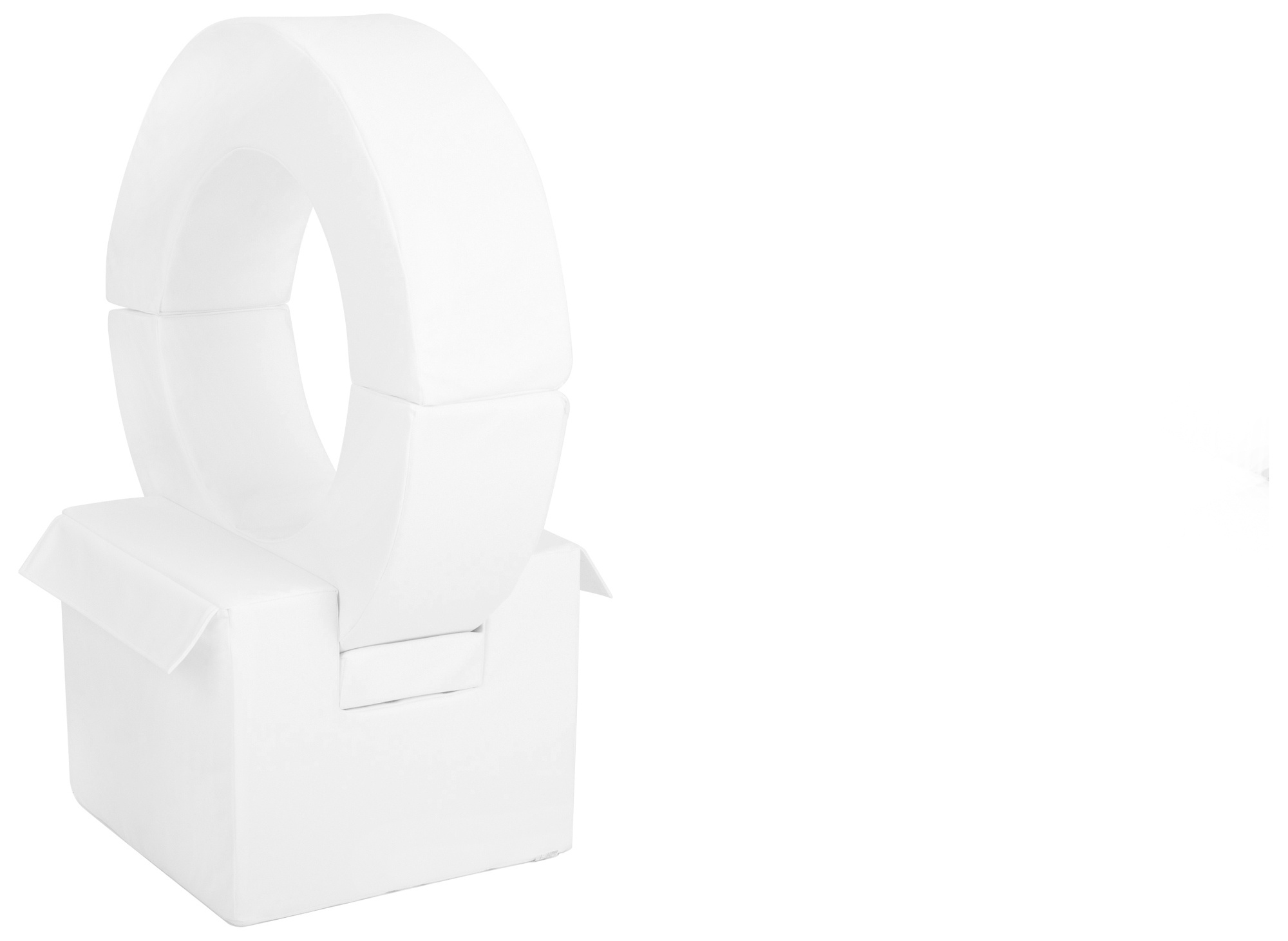 Foam blokken - hoepel - Ø 78 cm - 3 delig - wit