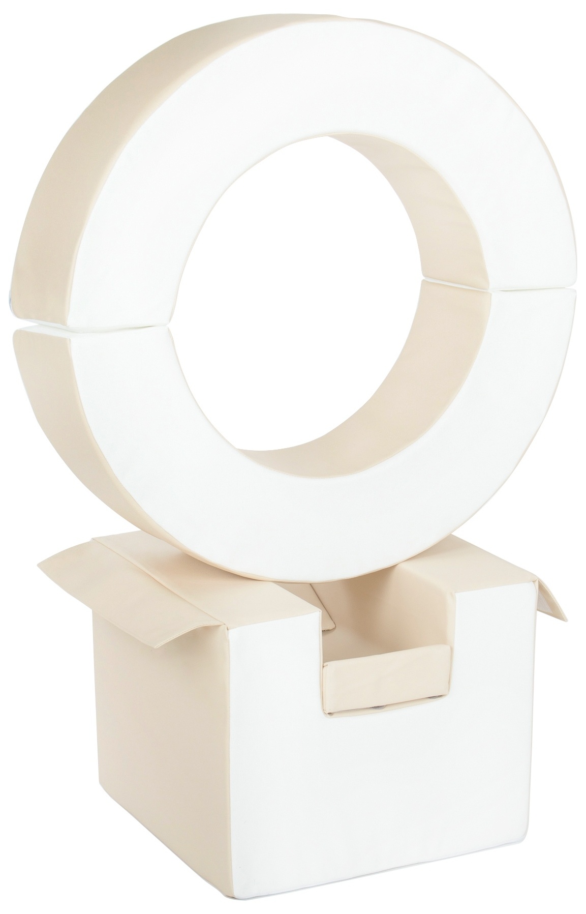 Foam blokken - hoepel - Ø 78 cm - 3 delig - beige