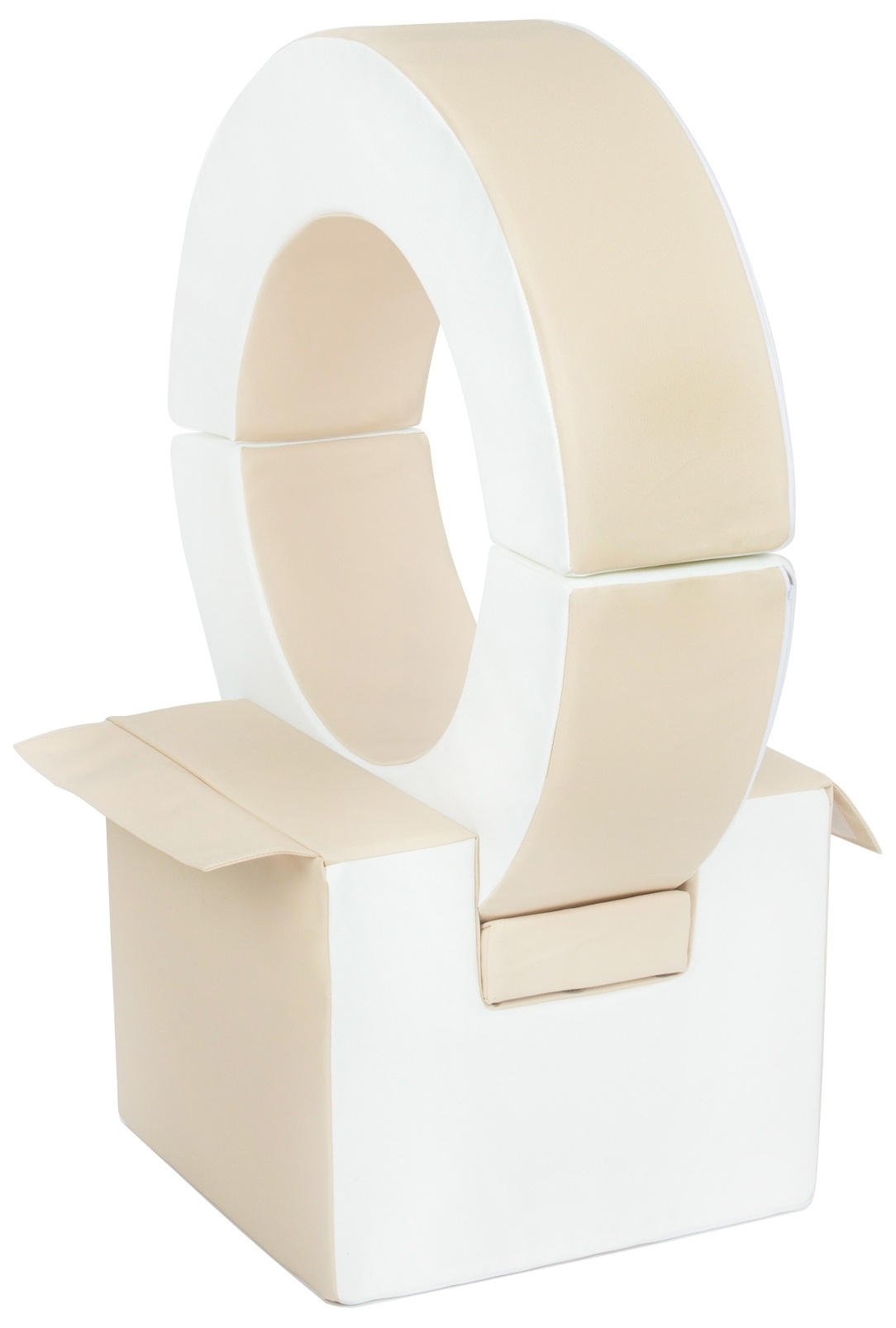 Foam blokken - hoepel - Ø 78 cm - 3 delig - beige