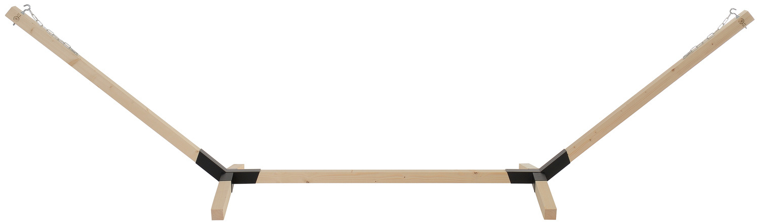 Standaard hangmat - XXL - tot 150 kg - hout