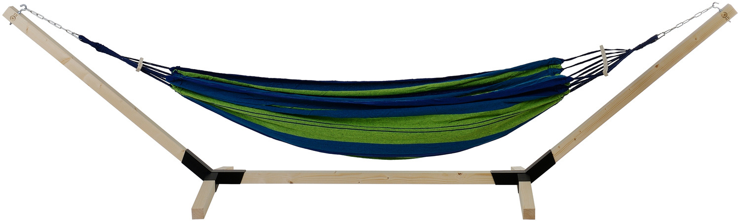 Standaard hangmat - XXL - tot 150 kg - hout