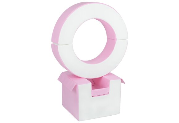 Foam blokken - hoepel - Ø 78 cm - 3 delig - roze