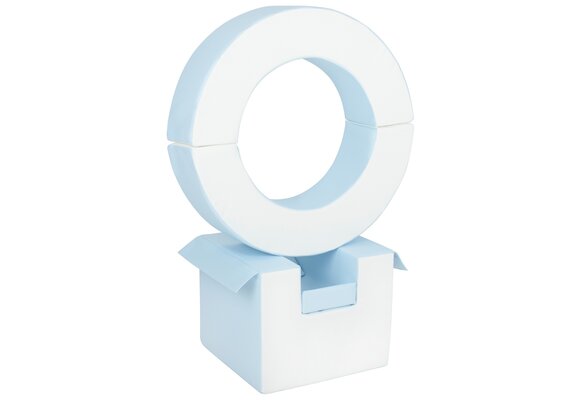 Foam blokken - hoepel - Ø 78 cm - 3 delig - blauw