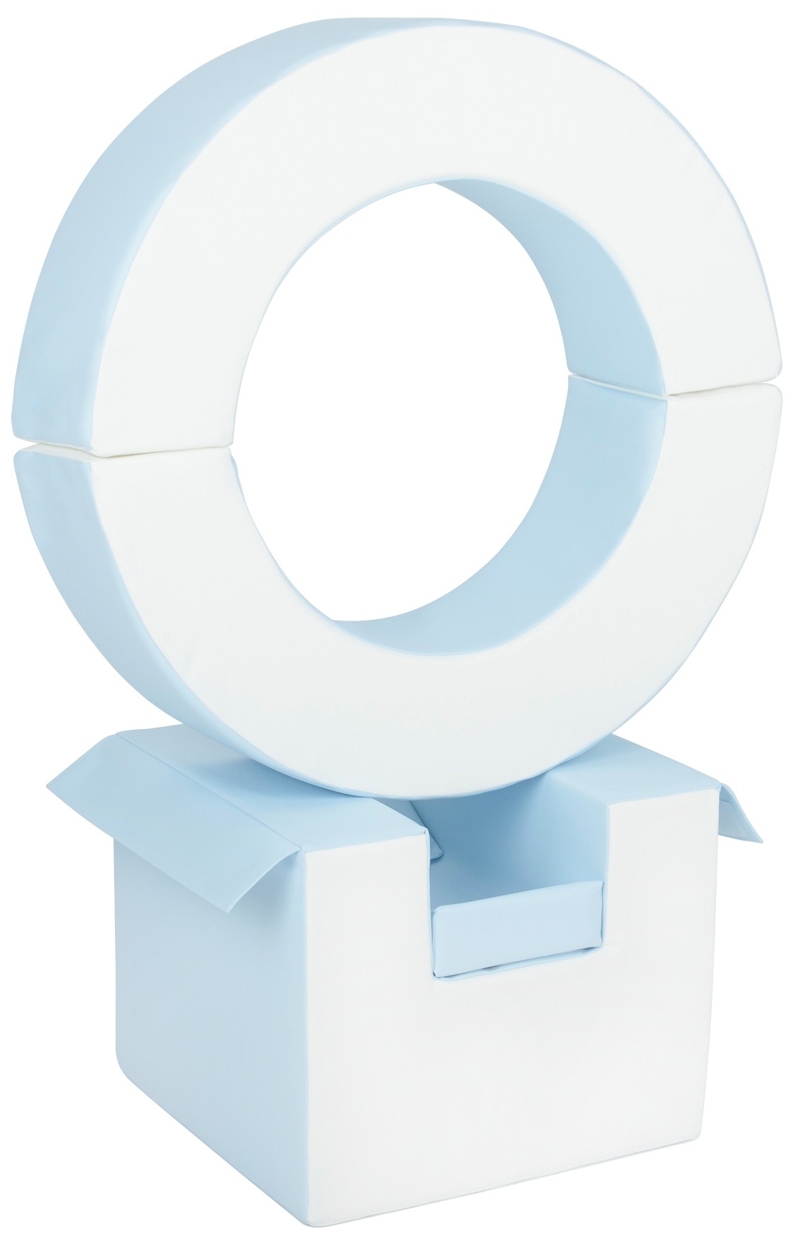 Foam blokken - hoepel - Ø 78 cm - 3 delig - blauw