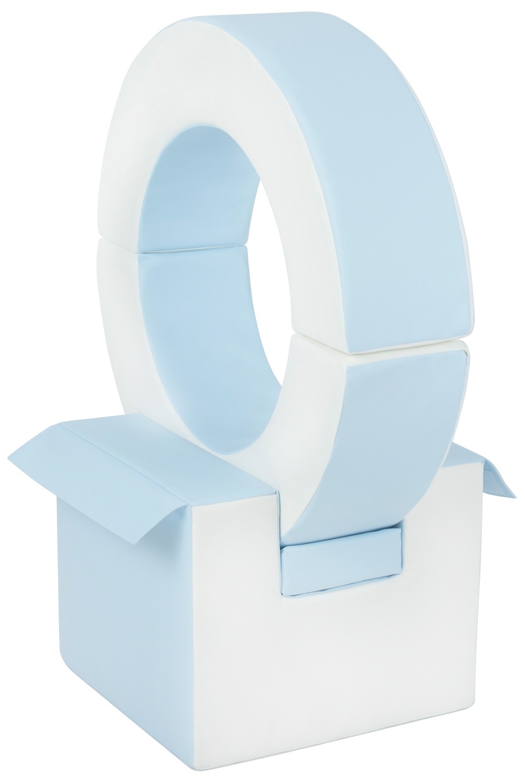 Foam blokken - hoepel - Ø 78 cm - 3 delig - blauw