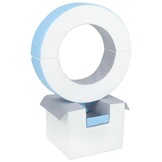 Foam blokken - hoepel - Ø 78 cm - 3 delig - blauw grijs