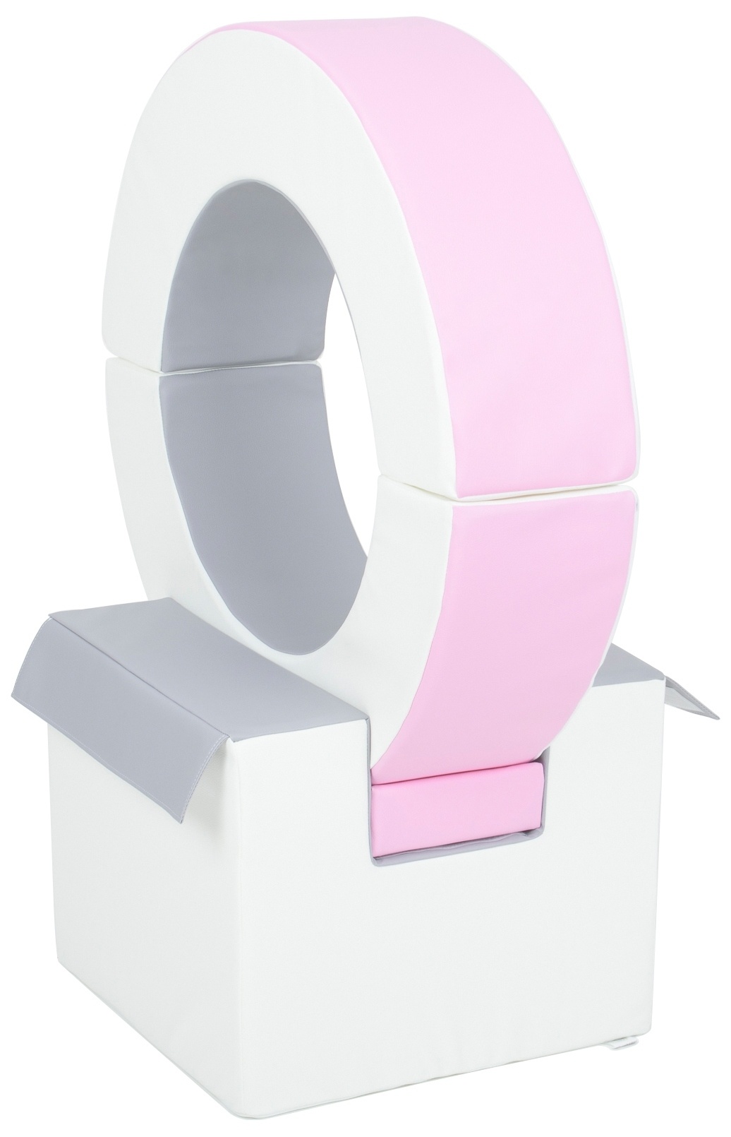 Foam blokken - hoepel - Ø 78 cm - 3 delig - roze grijs