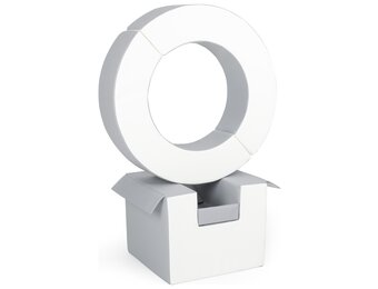 Foam blokken - hoepel - Ø 78 cm - 3 delig - grijs