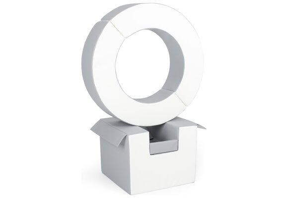 Foam blokken - hoepel - Ø 78 cm - 3 delig - grijs