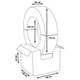 Foam blokken - hoepel - Ø 78 cm - 3 delig - oudroze grijs