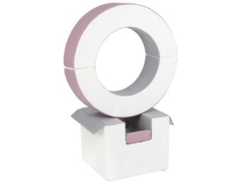 Foam blokken - hoepel - Ø 78 cm - 3 delig - oudroze grijs