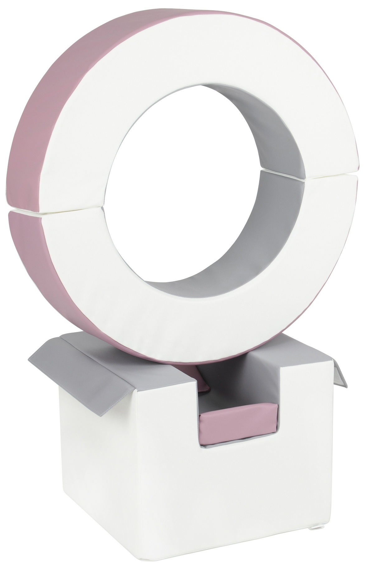 Foam blokken - hoepel - Ø 78 cm - 3 delig - oudroze grijs