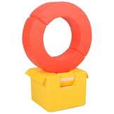 Foam blokken - hoepel - Ø 78 cm - 3 delig - oranje geel