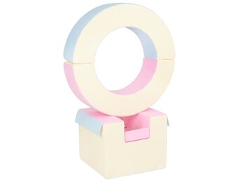 Foam blokken - hoepel - Ø 78 cm - 3 delig - pastelkleuren