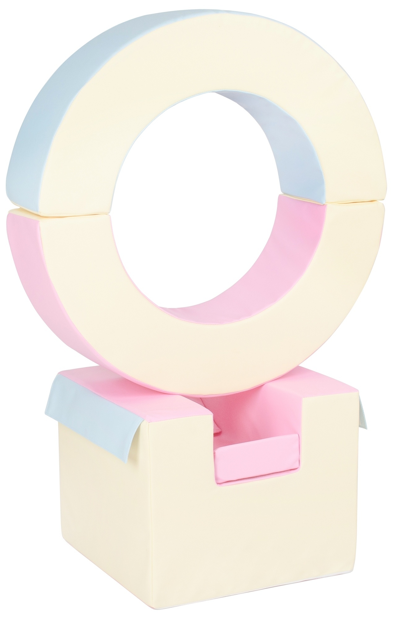 Foam blokken - hoepel - Ø 78 cm - 3 delig - pastelkleuren