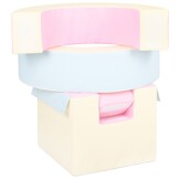 Foam blokken - hoepel - Ø 78 cm - 3 delig - pastelkleuren