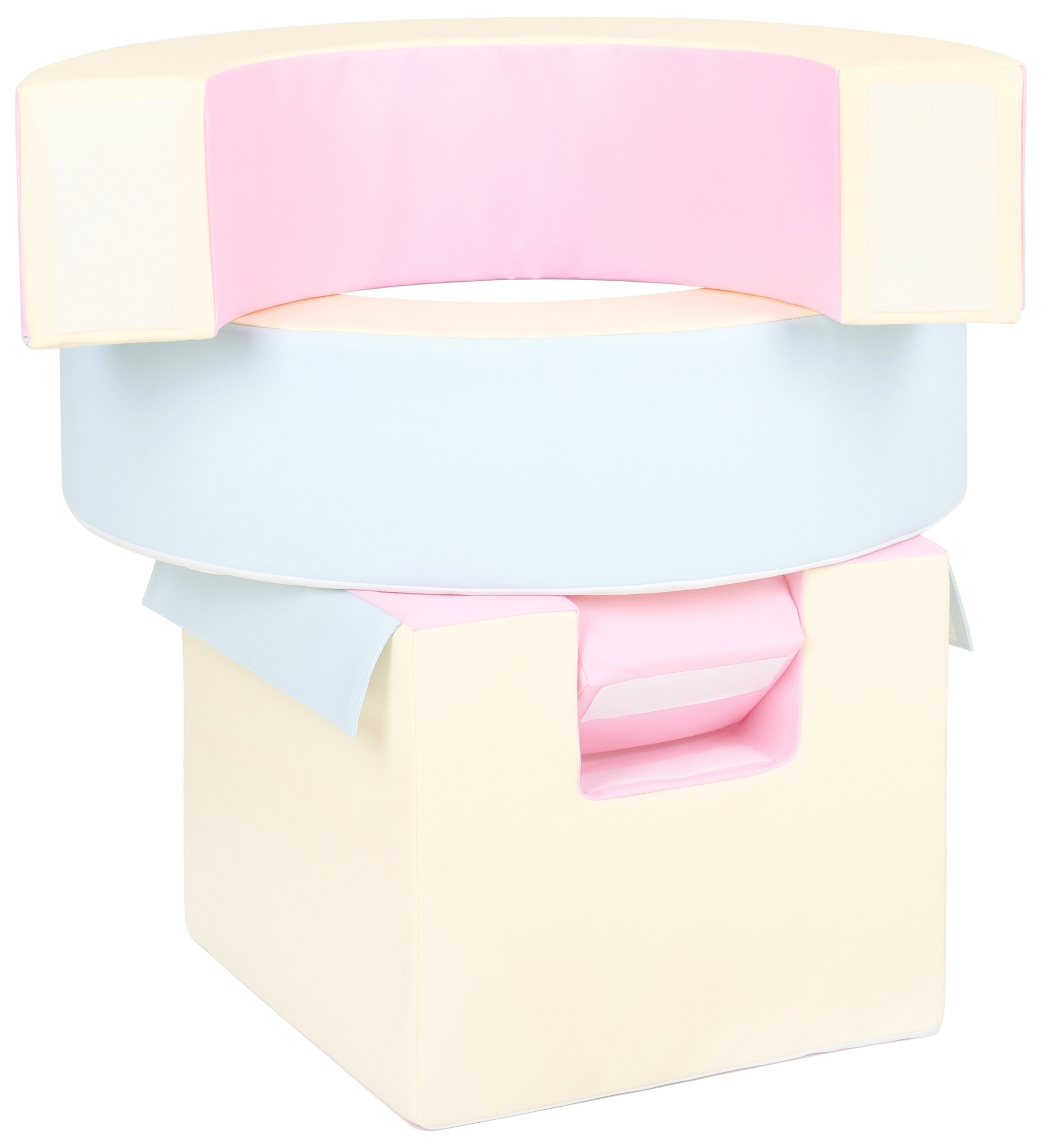 Foam blokken - hoepel - Ø 78 cm - 3 delig - pastelkleuren