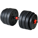 Verstelbare dumbbells - 40 kg - 2x20 kg - zwart rood