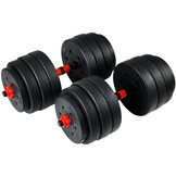 Verstelbare dumbbells - 40 kg - 2x20 kg - zwart rood