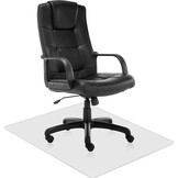 Vloerbeschermer 100 x 70 cm – Bureaustoelmat – Wit