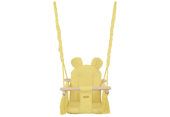 Baby schommelstoel - baby swing - met oren - max. 20 kg - geel