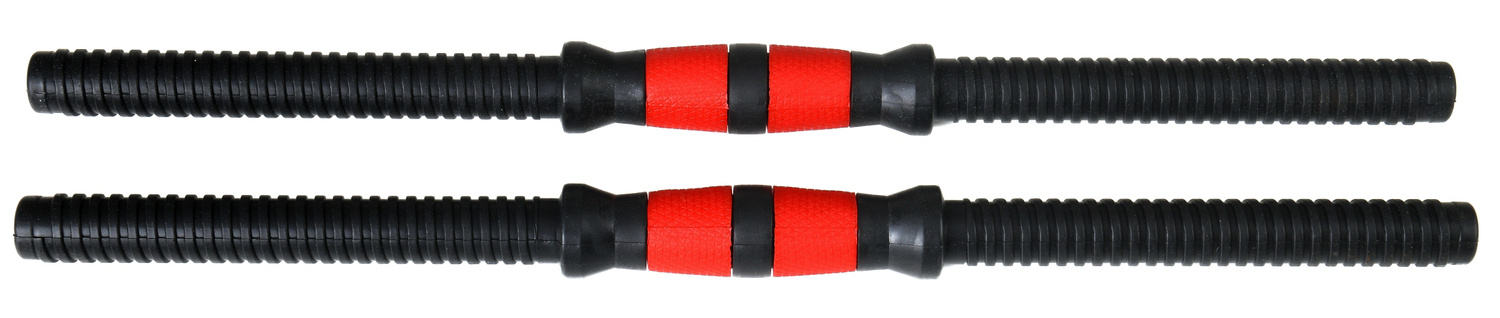 Halterset - verstelbare dumbbellset - 50 kg - zwart rood