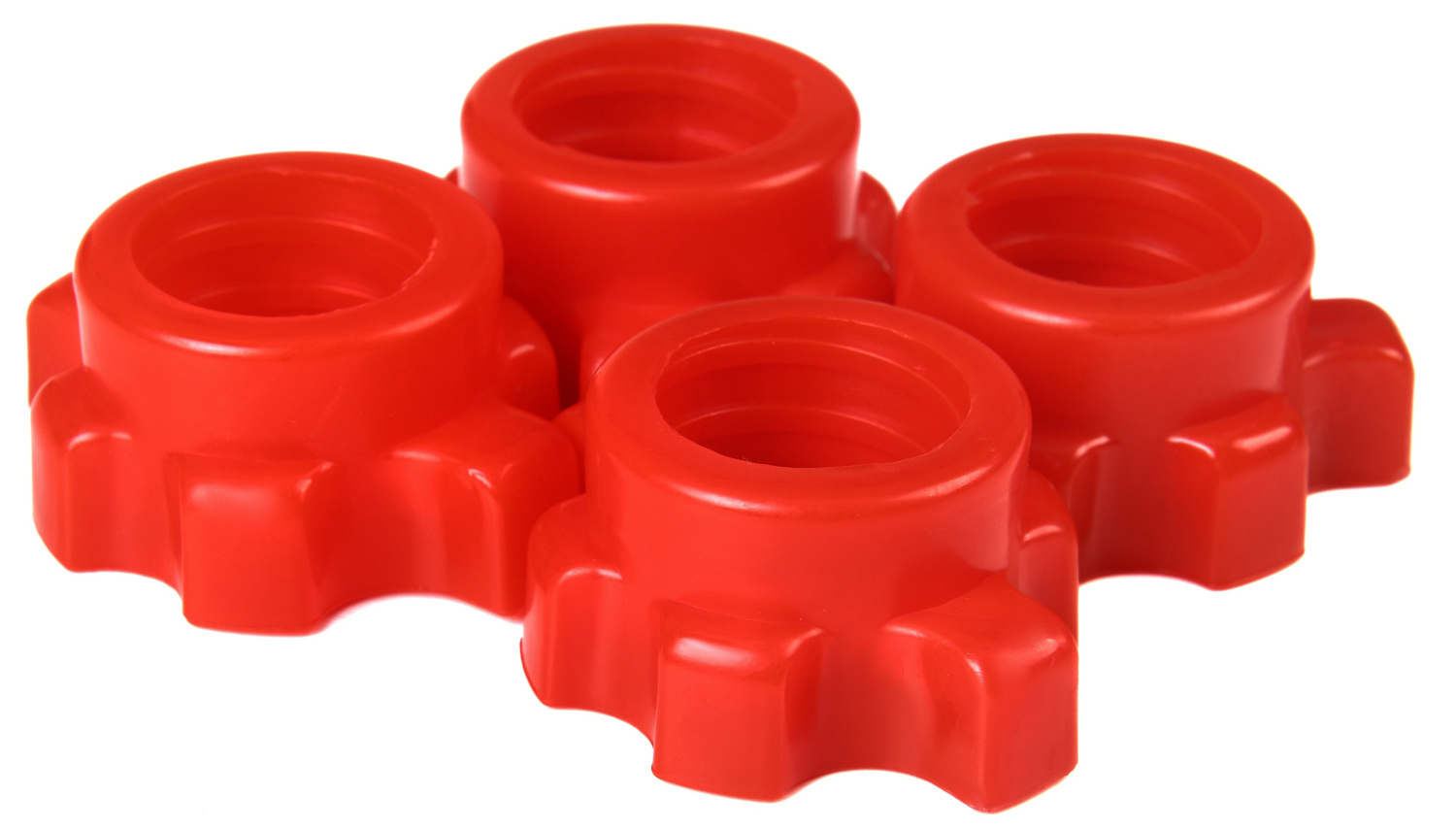 Halterset - verstelbare dumbbellset - 50 kg - zwart rood