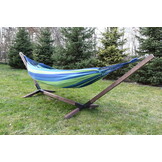 Hangmat - 200 x 85 cm – katoen - rood gestreept