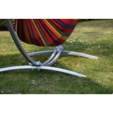 Hangmat - 200 x 85 cm – katoen - rood gestreept