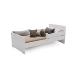 Peuterbed MAX - 160x80 cm - met uitvalbeveiliging - wit