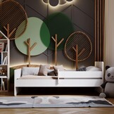 Peuterbed MAX - 160x80 cm - met uitvalbeveiliging - wit