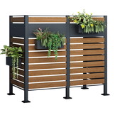 Kliko ombouw - 2 containers - 171x89x150cm - antraciet houtlook