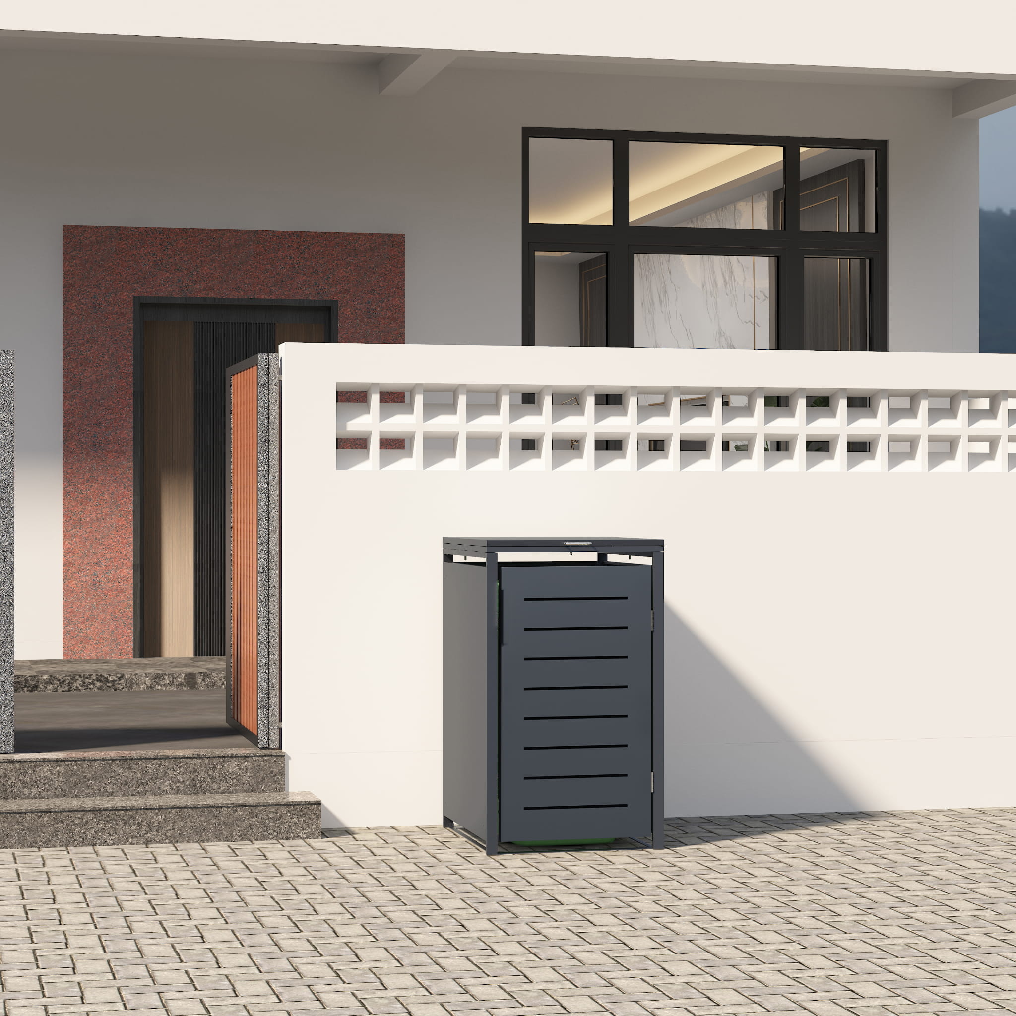 Container ombouw - 1 containers - 68x80x116cm - antraciet