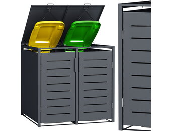 Container ombouw - 2 containers - 132x80x116cm - antraciet