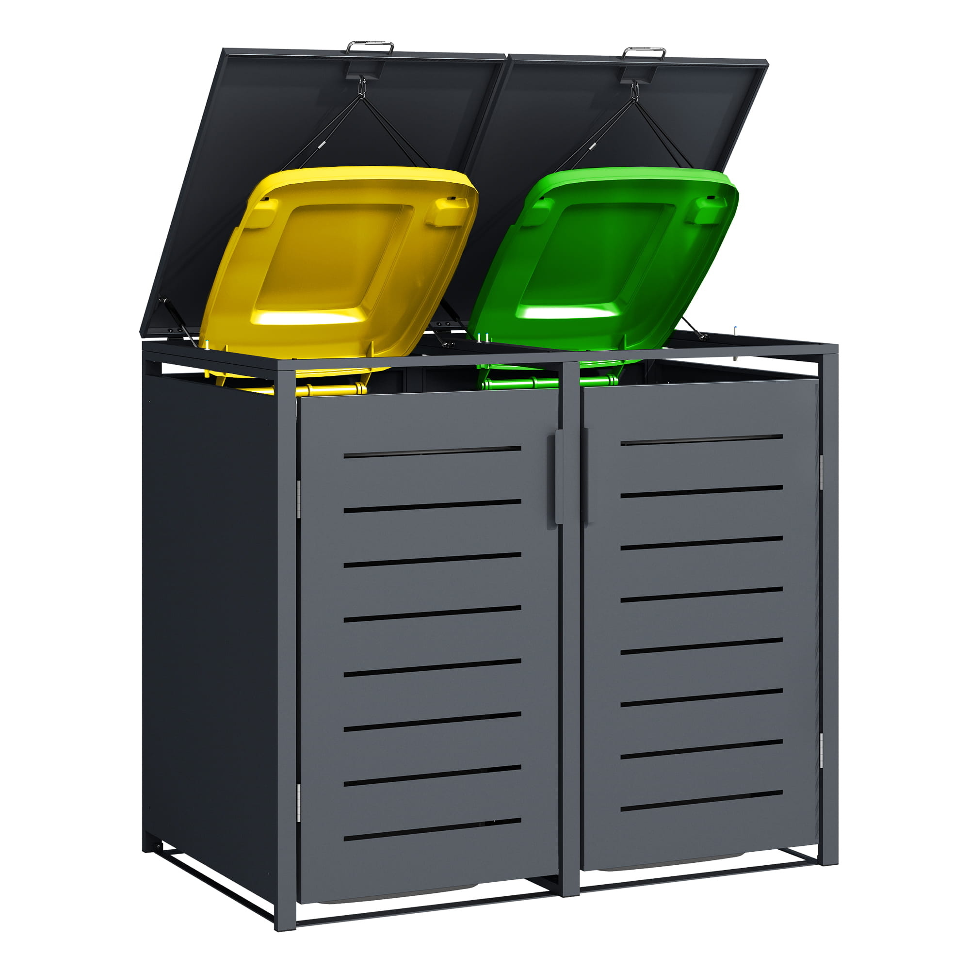 Container ombouw - 2 containers - 132x80x116cm - antraciet